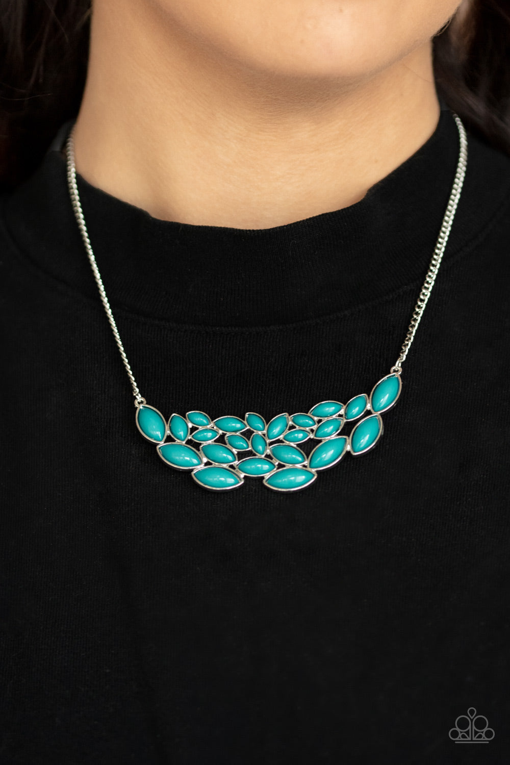 Paparazzi Eden Escape - Blue Necklace - Pusher P