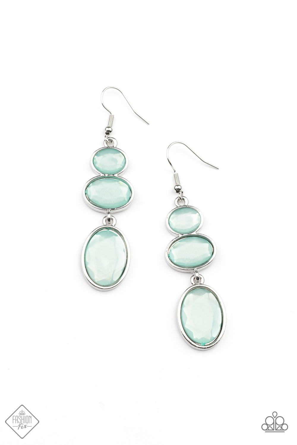 Paparazzi Tiers Of Tranquility - Blue Fashion Fix Earrings - Pusher P
