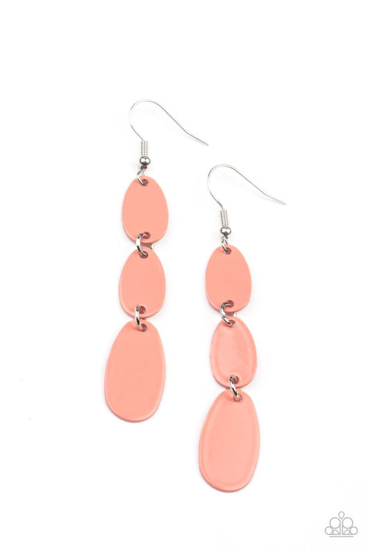 Paparazzi Rainbow Drops - Orange Earrings - Pusher P