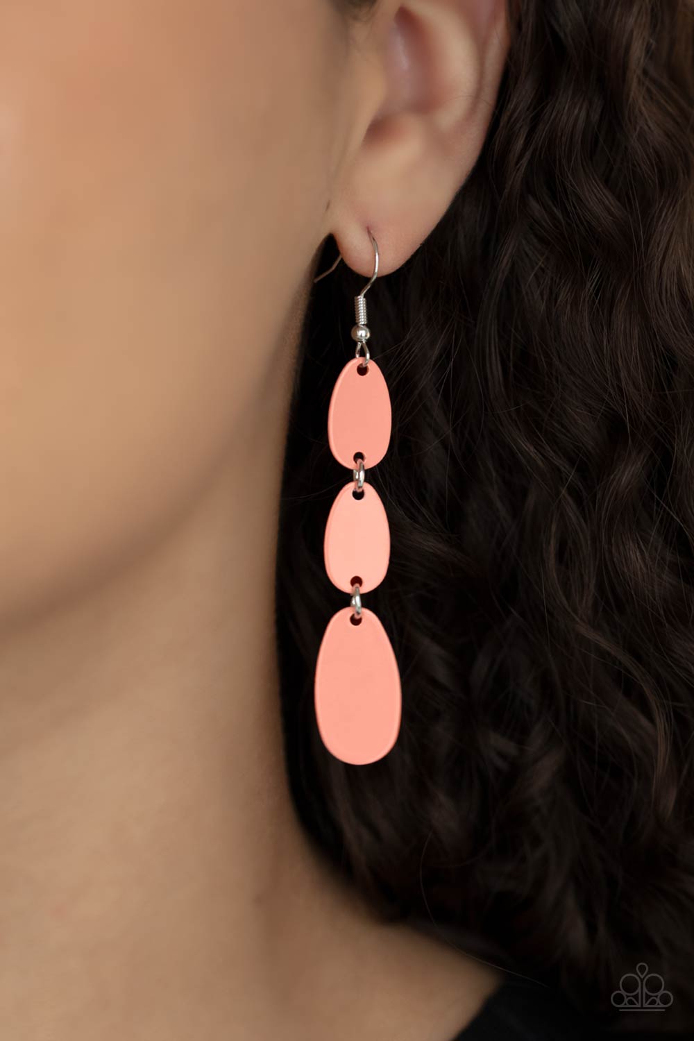 Paparazzi Rainbow Drops - Orange Earrings - Pusher P