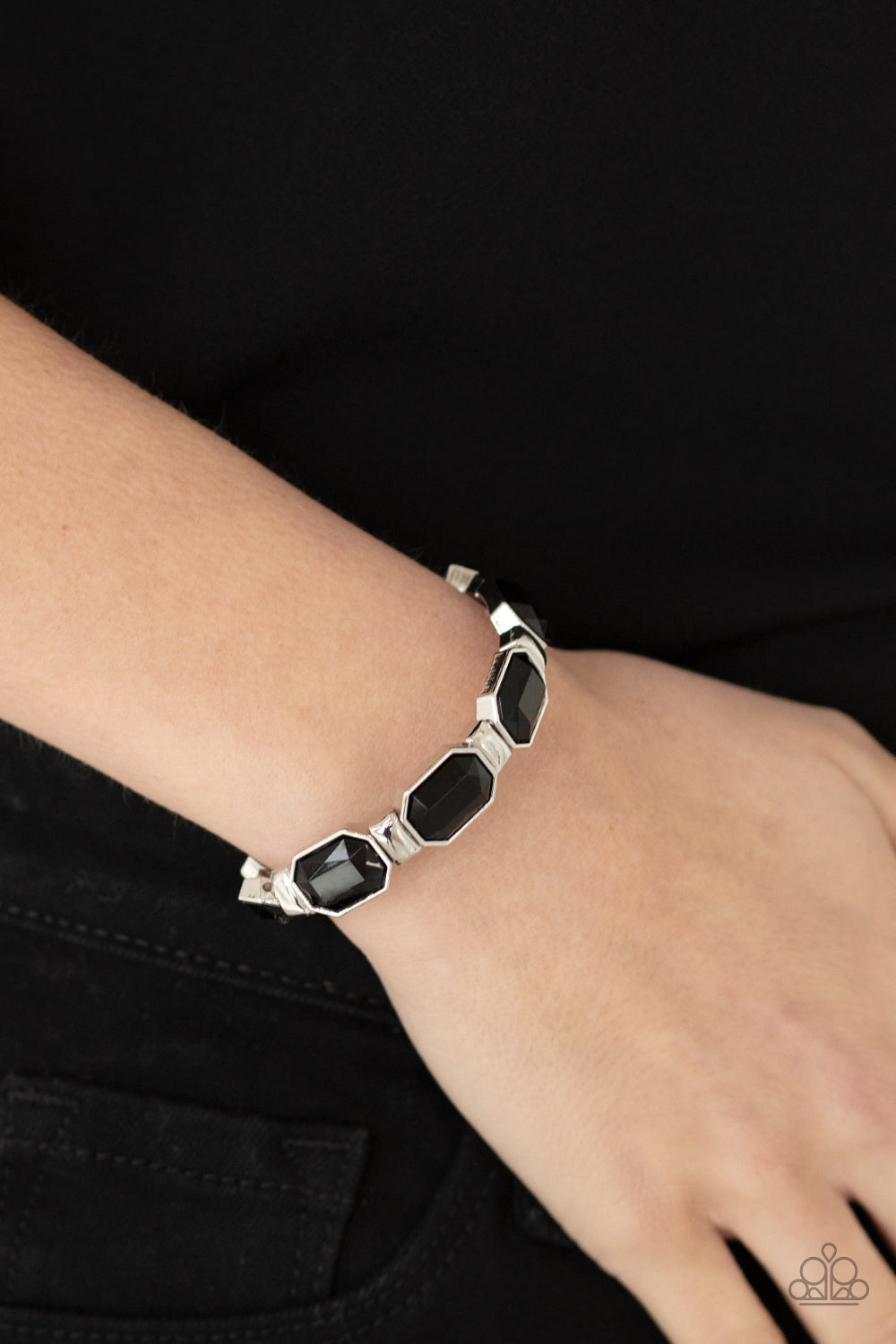 Paparazzi Fashion Fable - Black Bracelet - Pusher P