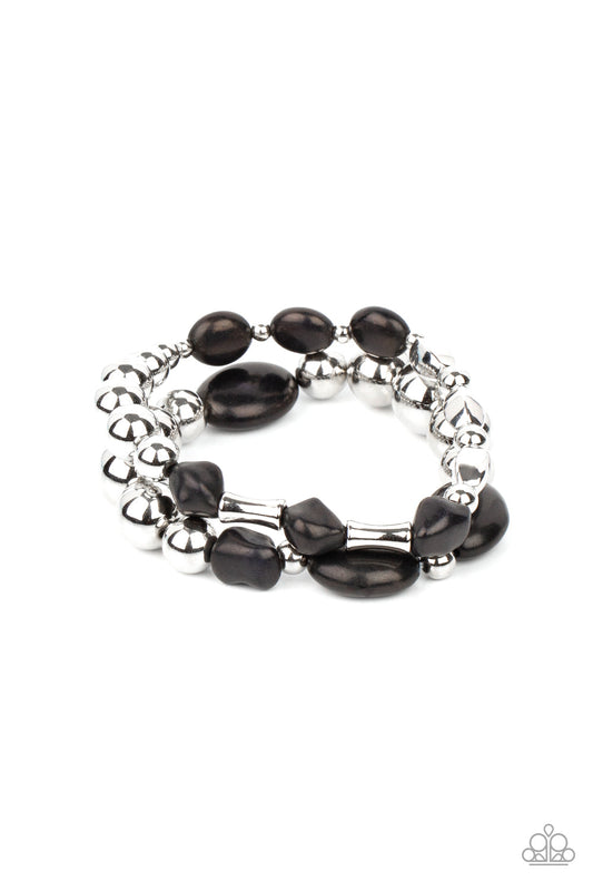 Paparazzi Authentically Artisan - Black Bracelet - Pusher P