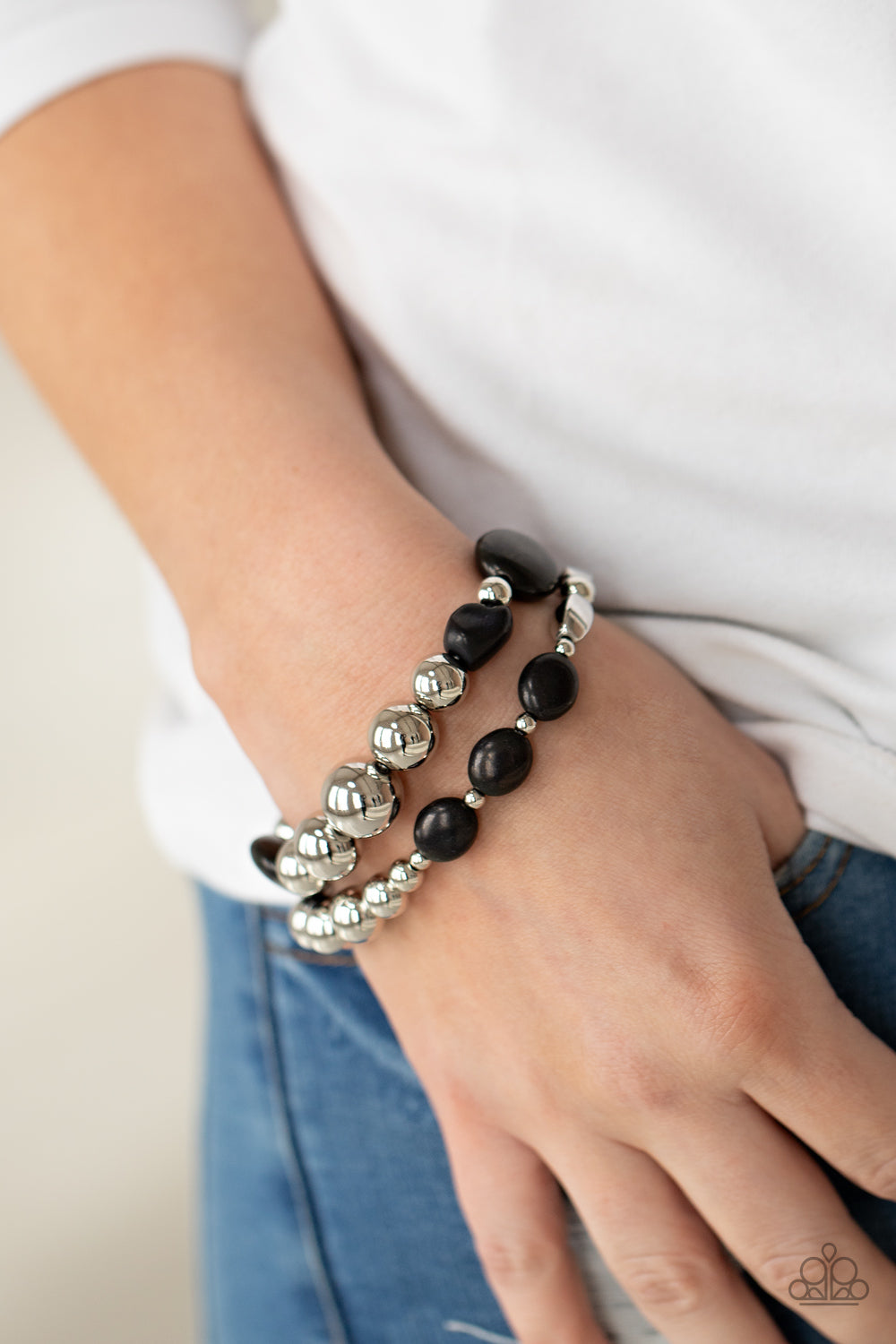 Paparazzi Authentically Artisan - Black Bracelet - Pusher P