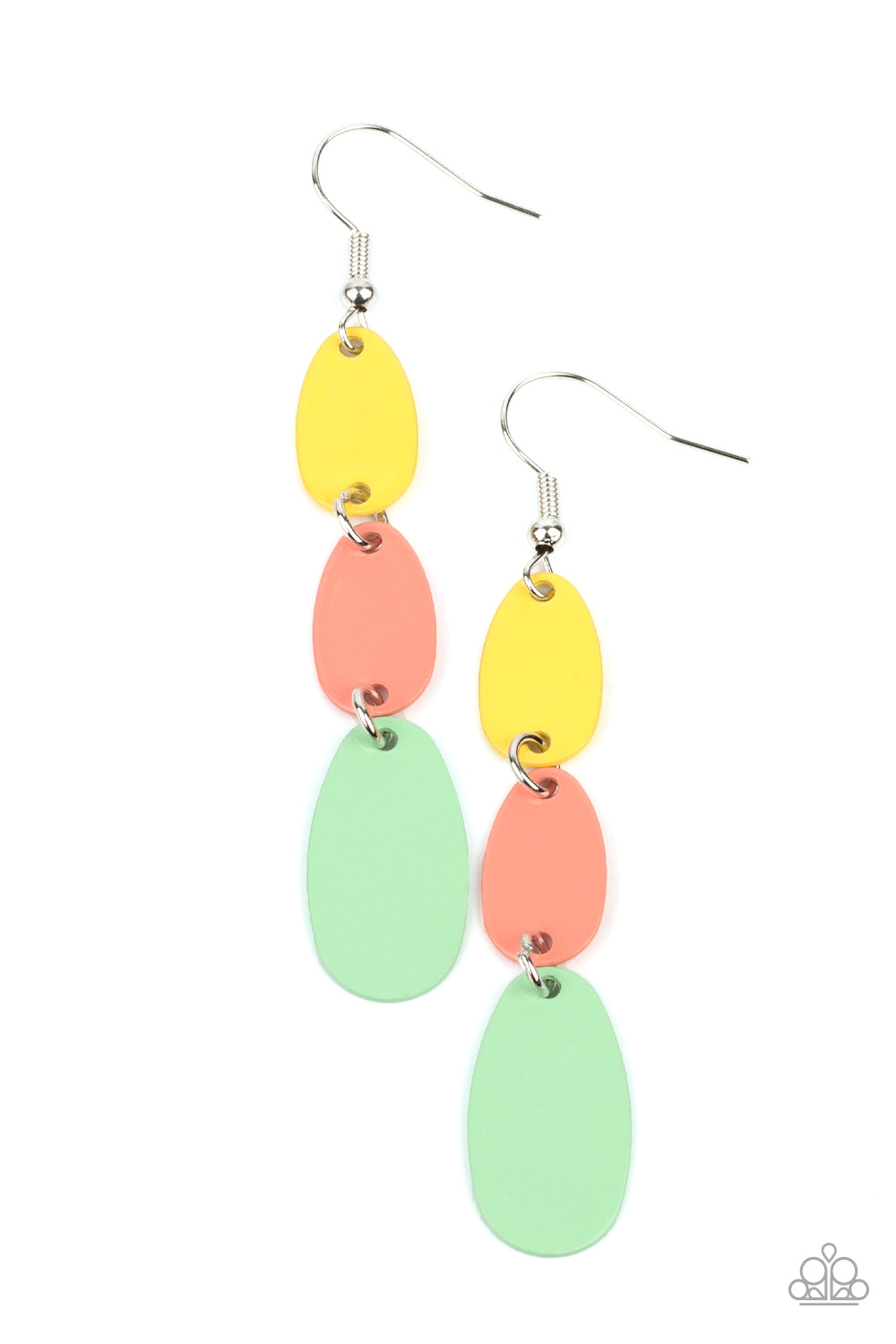 Paparazzi Rainbow Drops - Multi Earrings - Pusher P