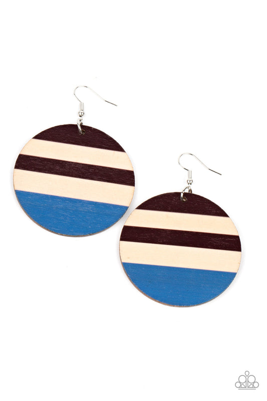Paparazzi Life Yacht Party - Blue Earrings - Pusher P