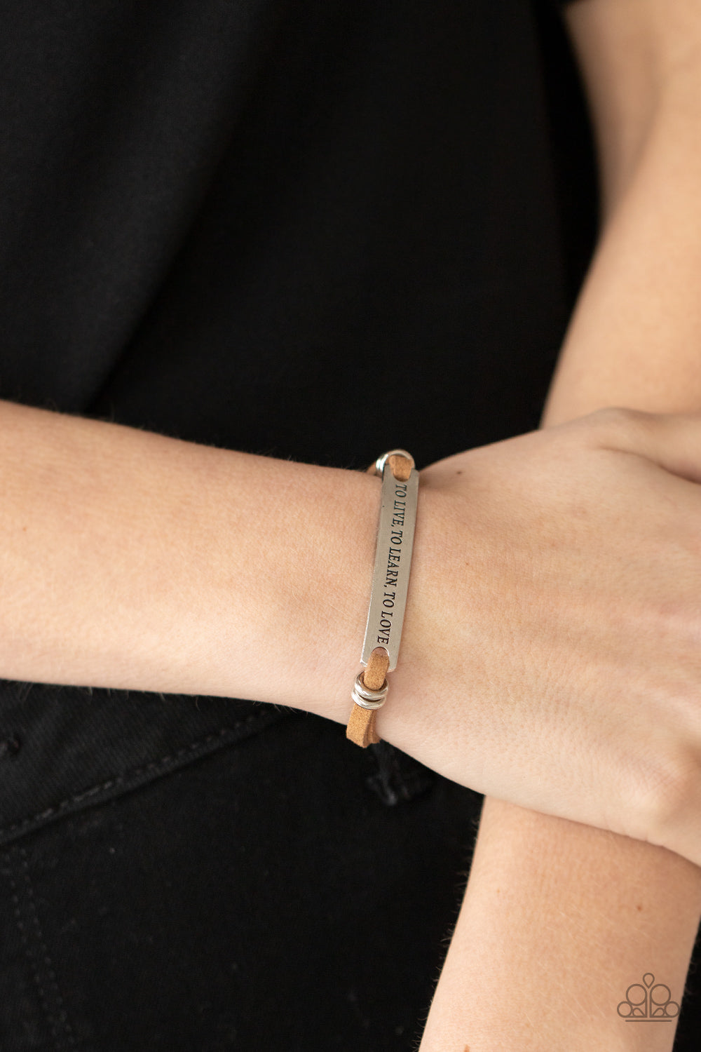 Paparazzi To Live, To Learn, To Love - Brown Bracelet - Pusher P