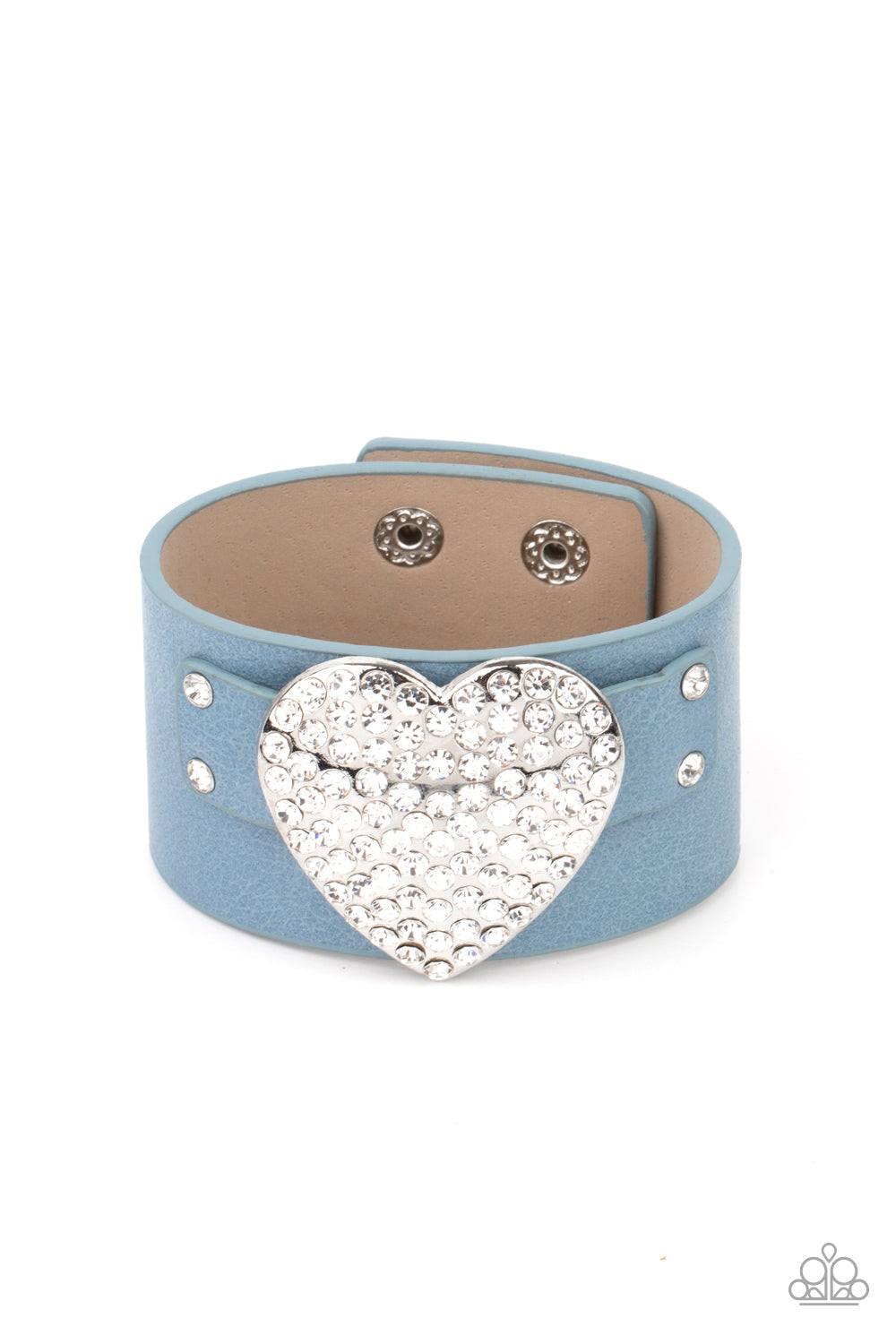 Paparazzi Flauntable Flirt - Blue Bracelet - Pusher P
