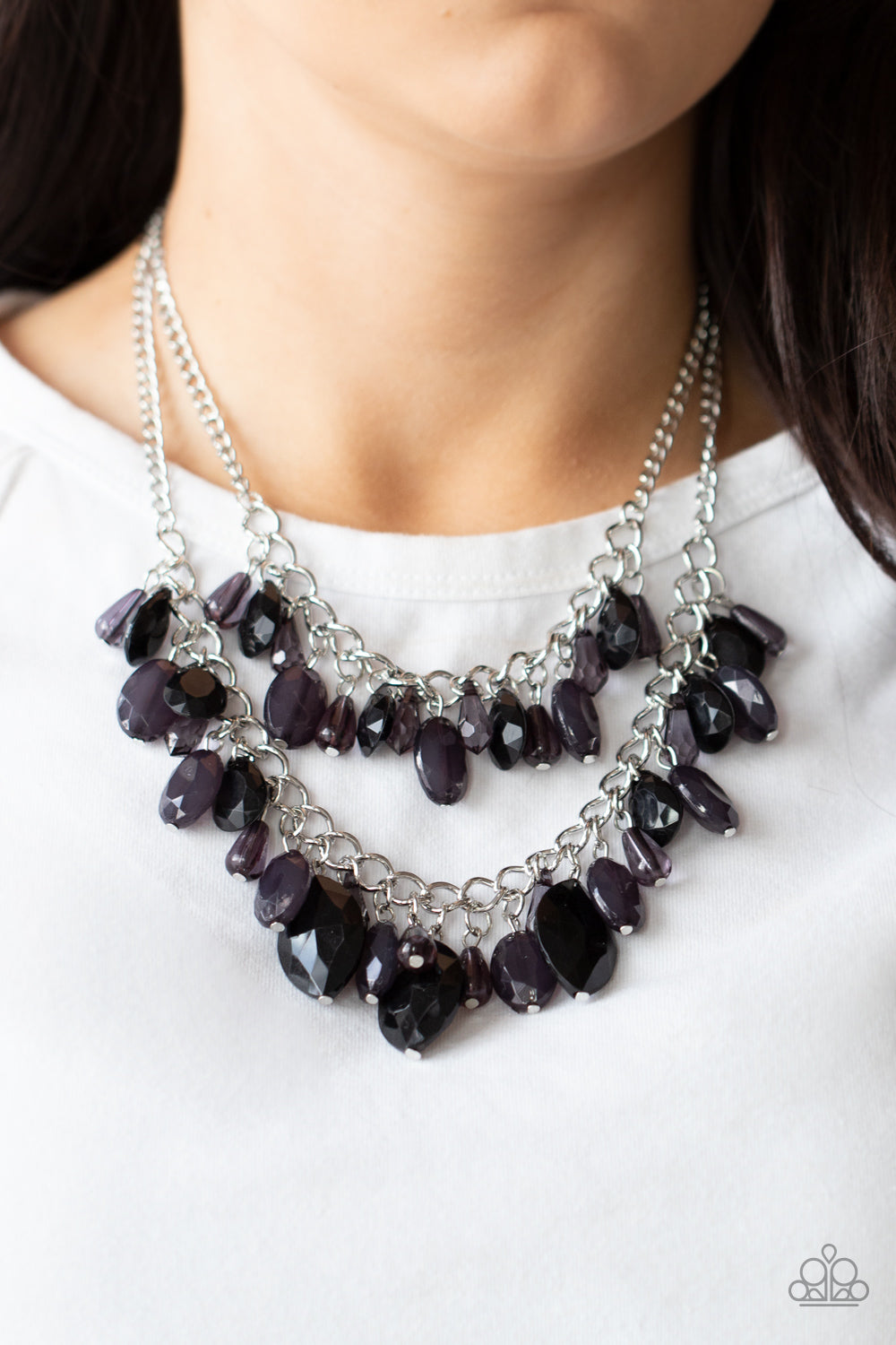 Paparazzi Midsummer Mixer - Black Necklace - Pusher P