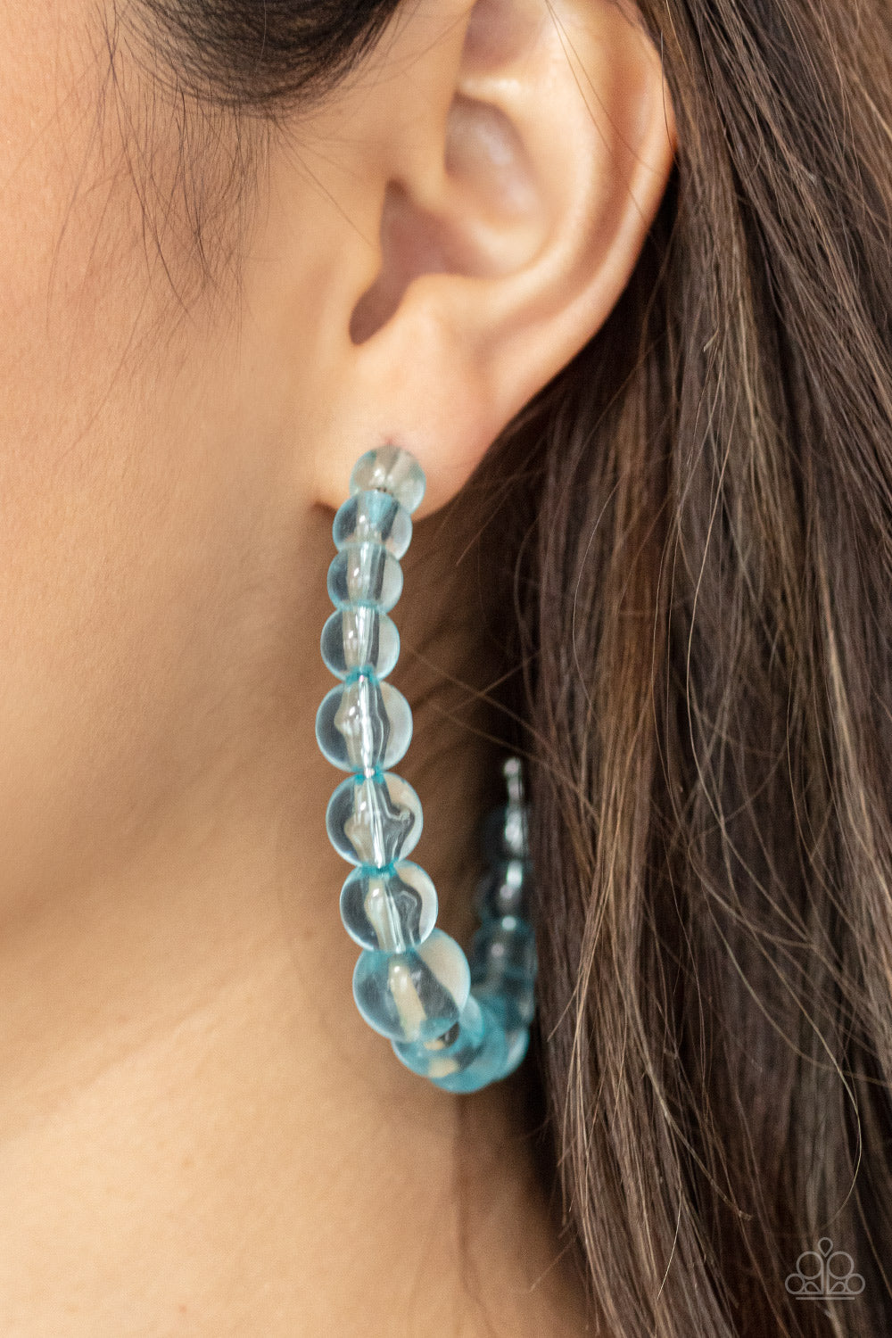 Paparazzi In The Clear - Blue Earrings - Pusher P