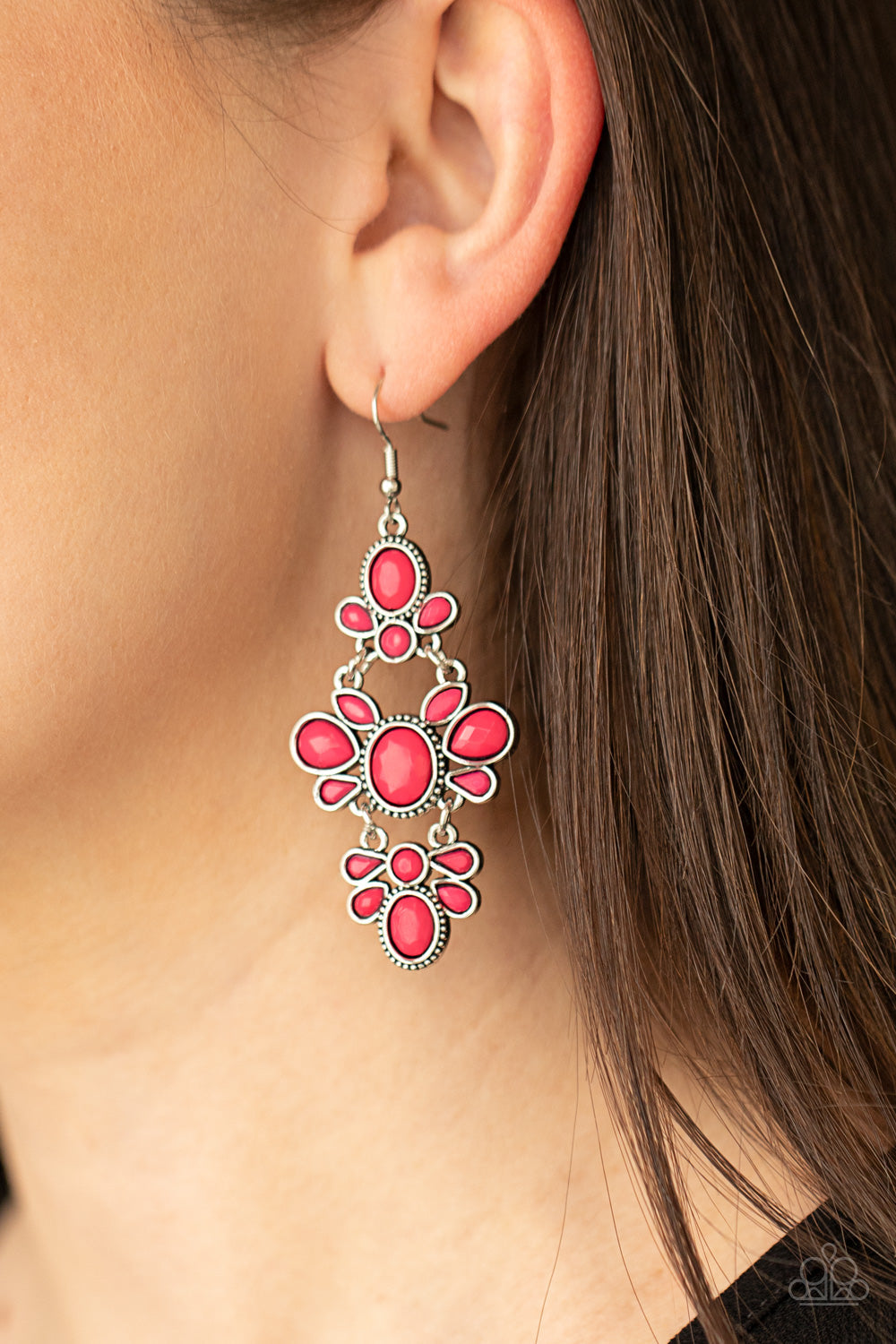 Paparazzi VACAY The Premises - Pink Earrings - Pusher P