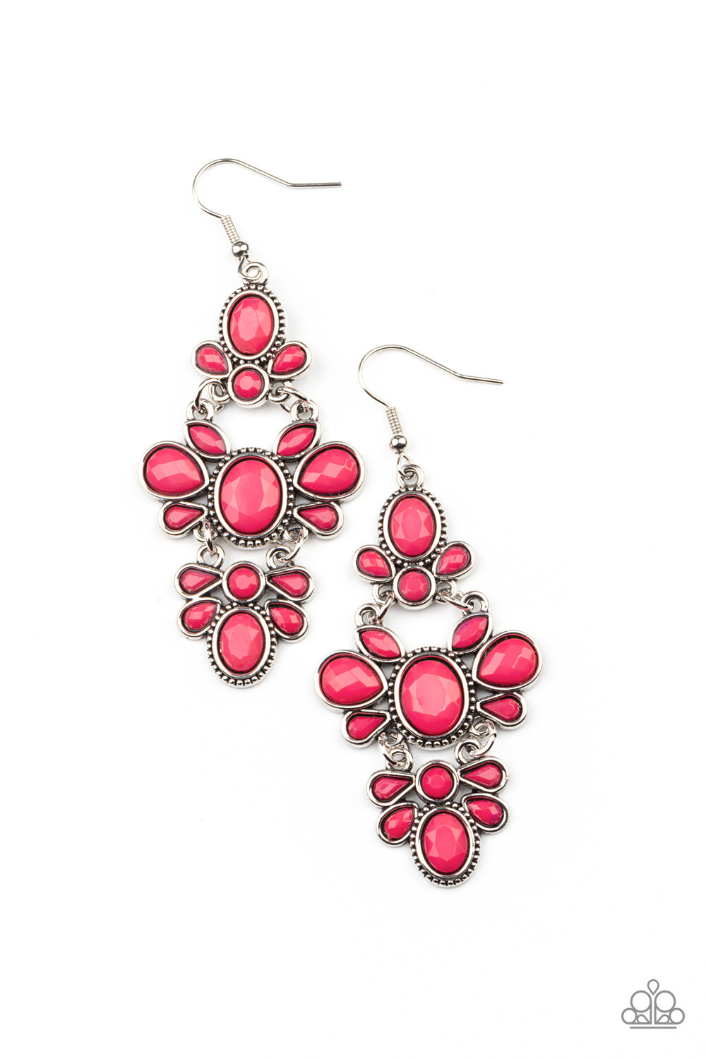 Paparazzi VACAY The Premises - Pink Earrings - Pusher P