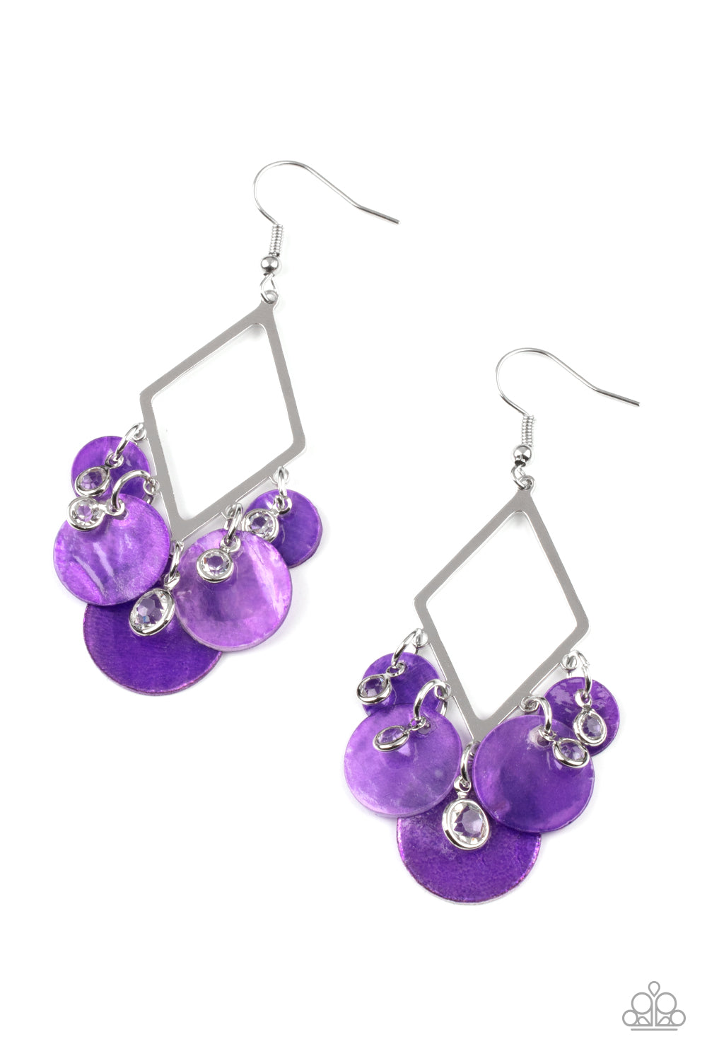 Paparazzi Pomp And Circumstance - Purple Earrings - Pusher P