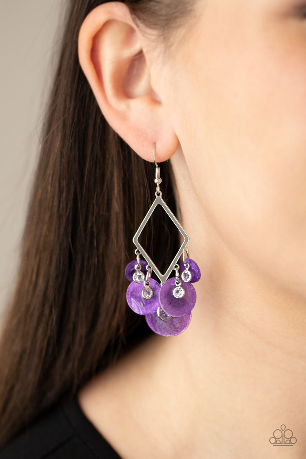Paparazzi Pomp And Circumstance - Purple Earrings - Pusher P
