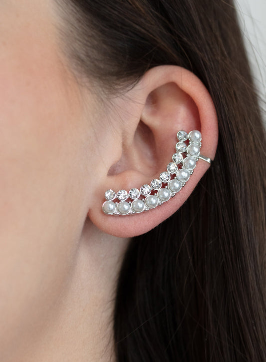 Paparazzi Doubled Down On Dazzle - White Ear Crawlers