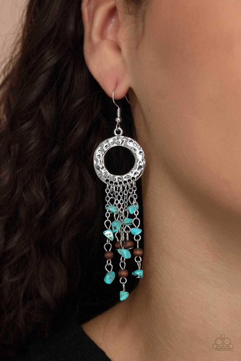 Paparazzi Primal Prestige - Blue Earrings - Pusher P