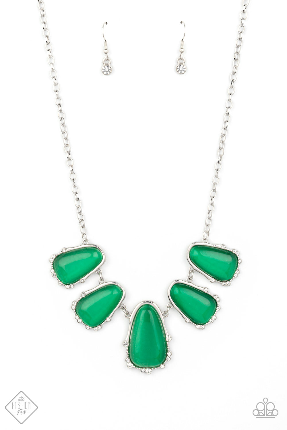 Paparazzi Newport Princess - Green Necklace - Pusher P