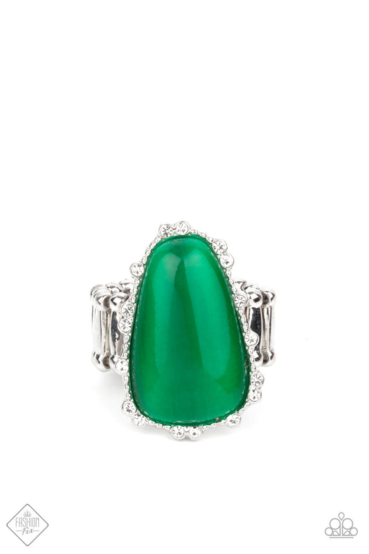 Paparazzi Newport Nouveau - Green Ring - Pusher P