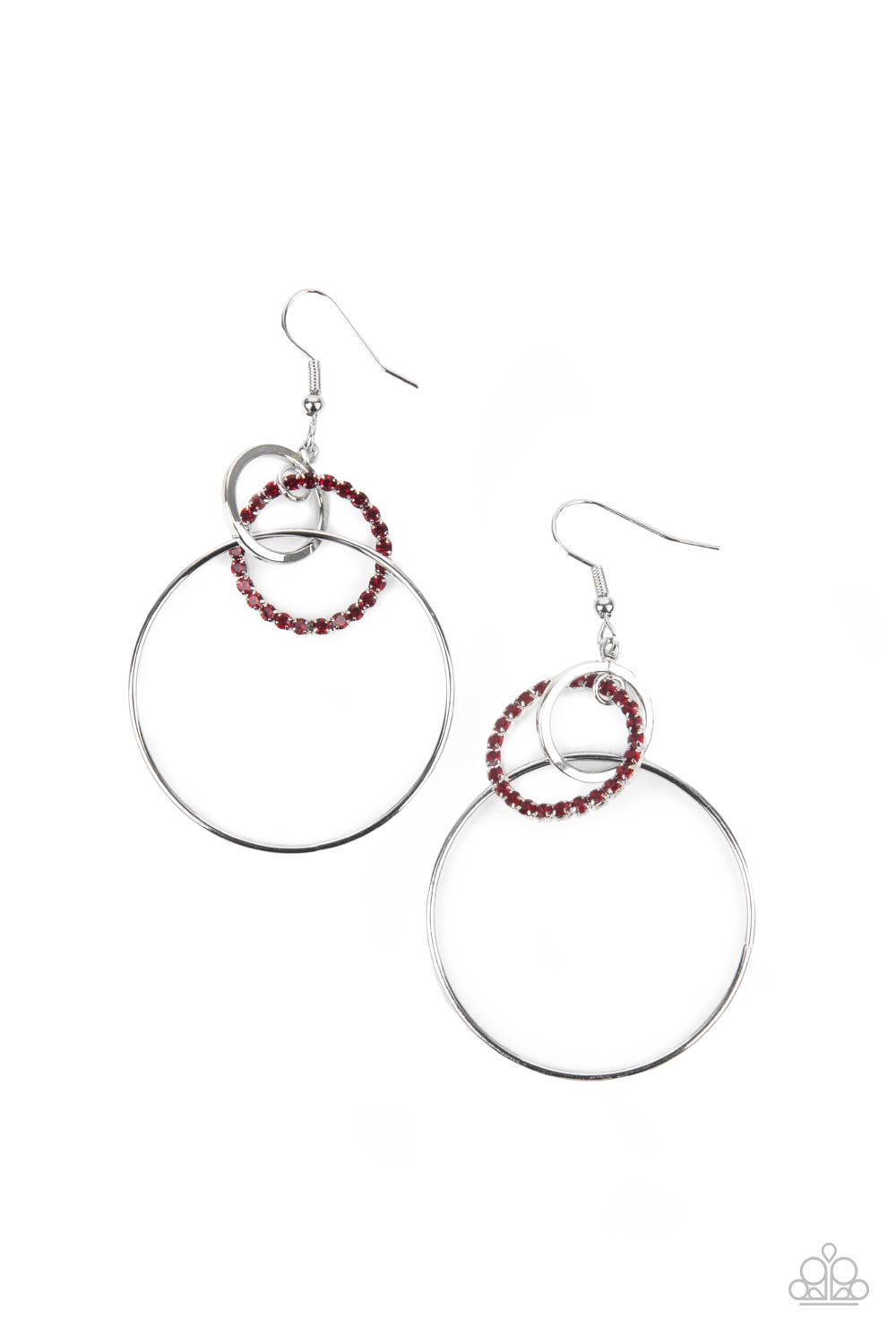 Paparazzi In An Orderly Fashion - Red Earrings - Pusher P
