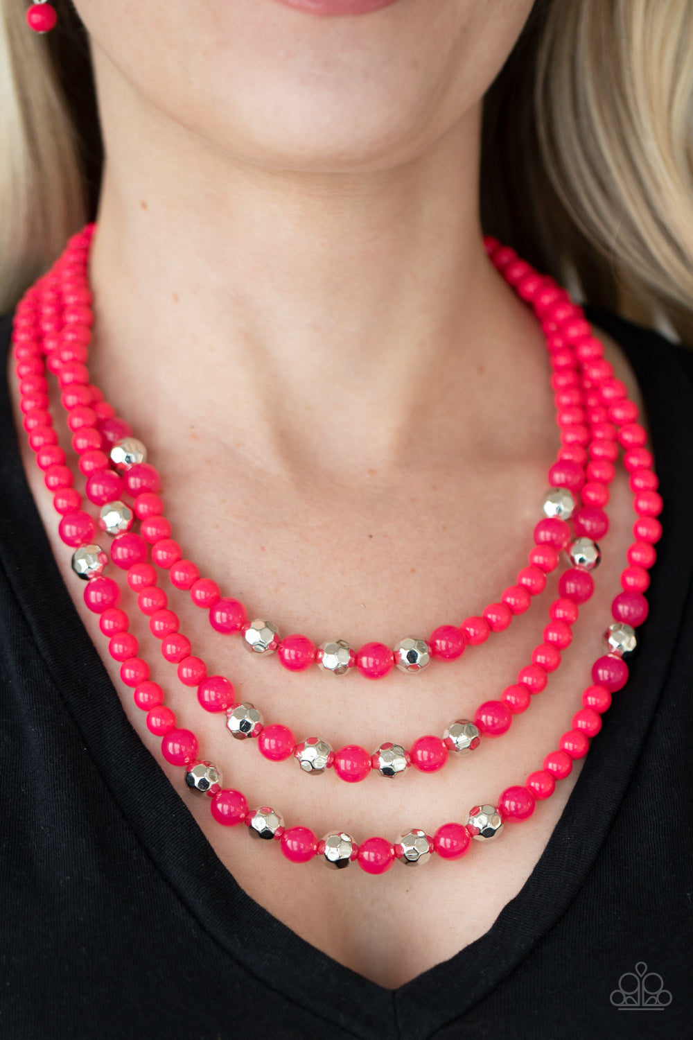 Paparazzi STAYCATION All I Ever Wanted - Pink Necklace - Pusher P