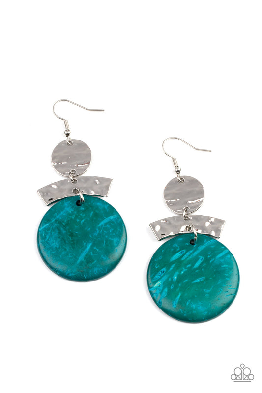 Paparazzi Diva Of My Domain - Blue Earrings - Pusher P