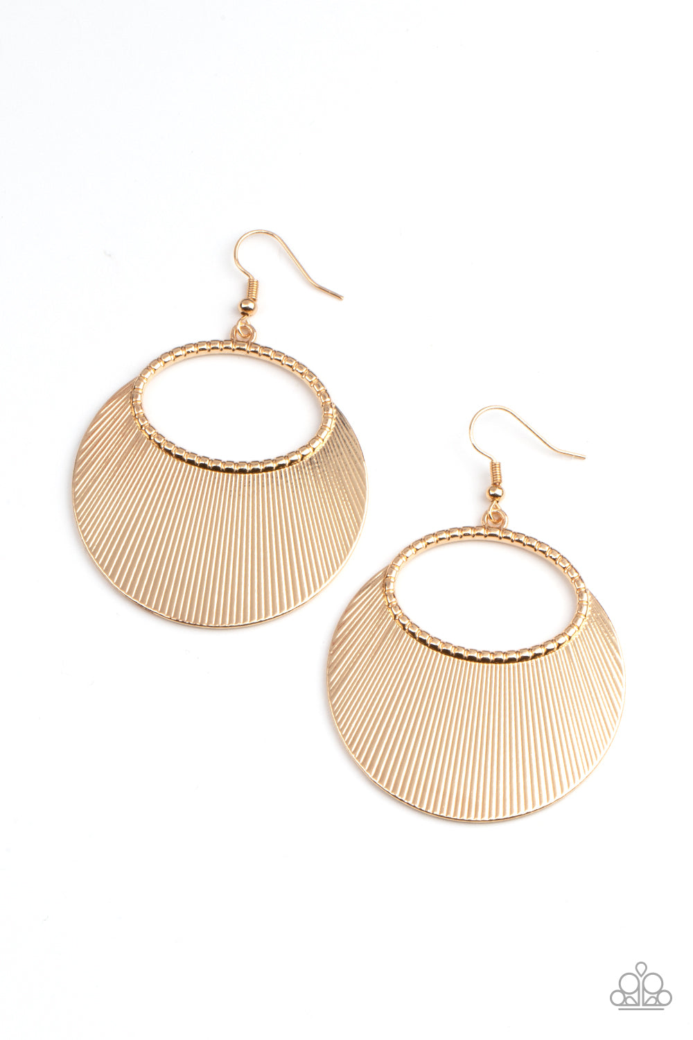Paparazzi Fan Girl Glam - Gold Earrings - Pusher P