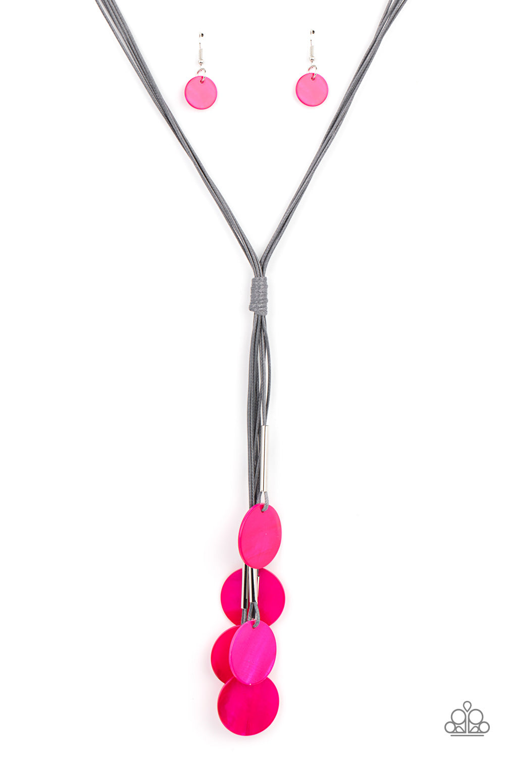 Paparazzi Tidal Tassels - Pink Necklace - Paparazzi jewelry image