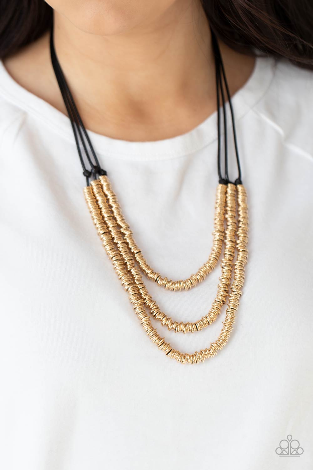 Paparazzi RING to Reason - Gold Necklace - Pusher P