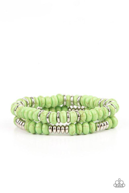 Paparazzi Desert Rainbow - Green Bracelet - Pusher P