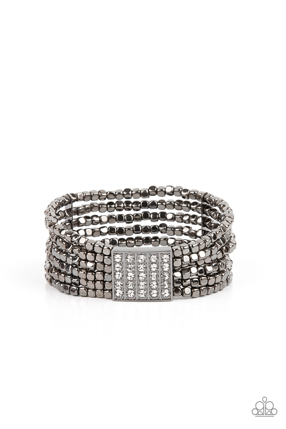 Paparazzi Star-Studded Showcase - Black Bracelet - Pusher P