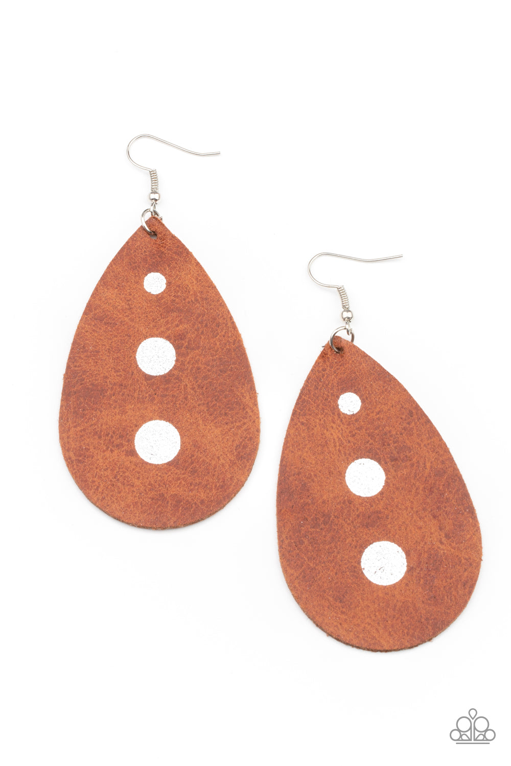 Paparazzi Rustic Torrent - Brown Earrings - Pusher P