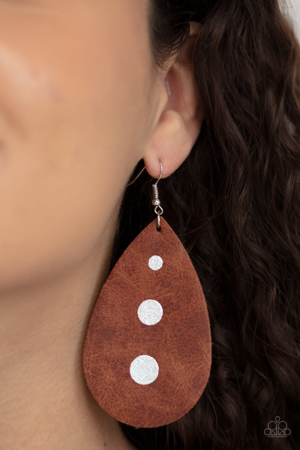 Paparazzi Rustic Torrent - Brown Earrings - Pusher P