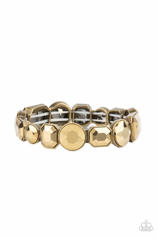 Paparazzi Extra Exposure - Brass Bracelet - Pusher P