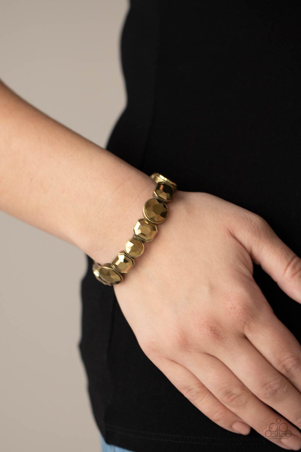 Paparazzi Extra Exposure - Brass Bracelet - Pusher P