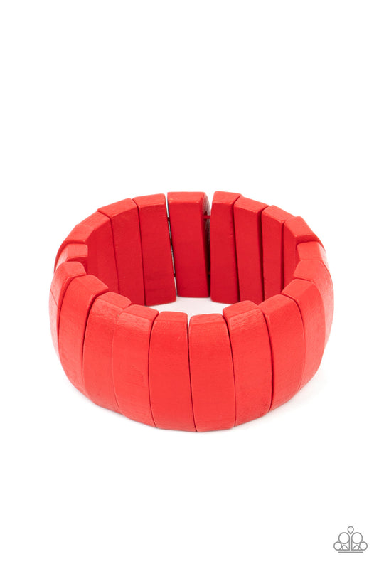Paparazzi Raise The BARBADOS - Red Bracelet - Pusher P