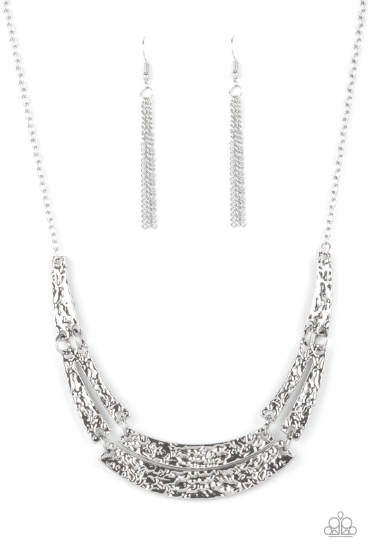 Paparazzi Stick To The ARTIFACTS - Silver Necklace - Pusher P