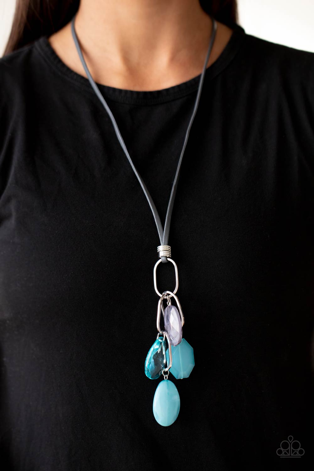 Paparazzi Fundamentally Flirtatious - Blue Necklace - Pusher P