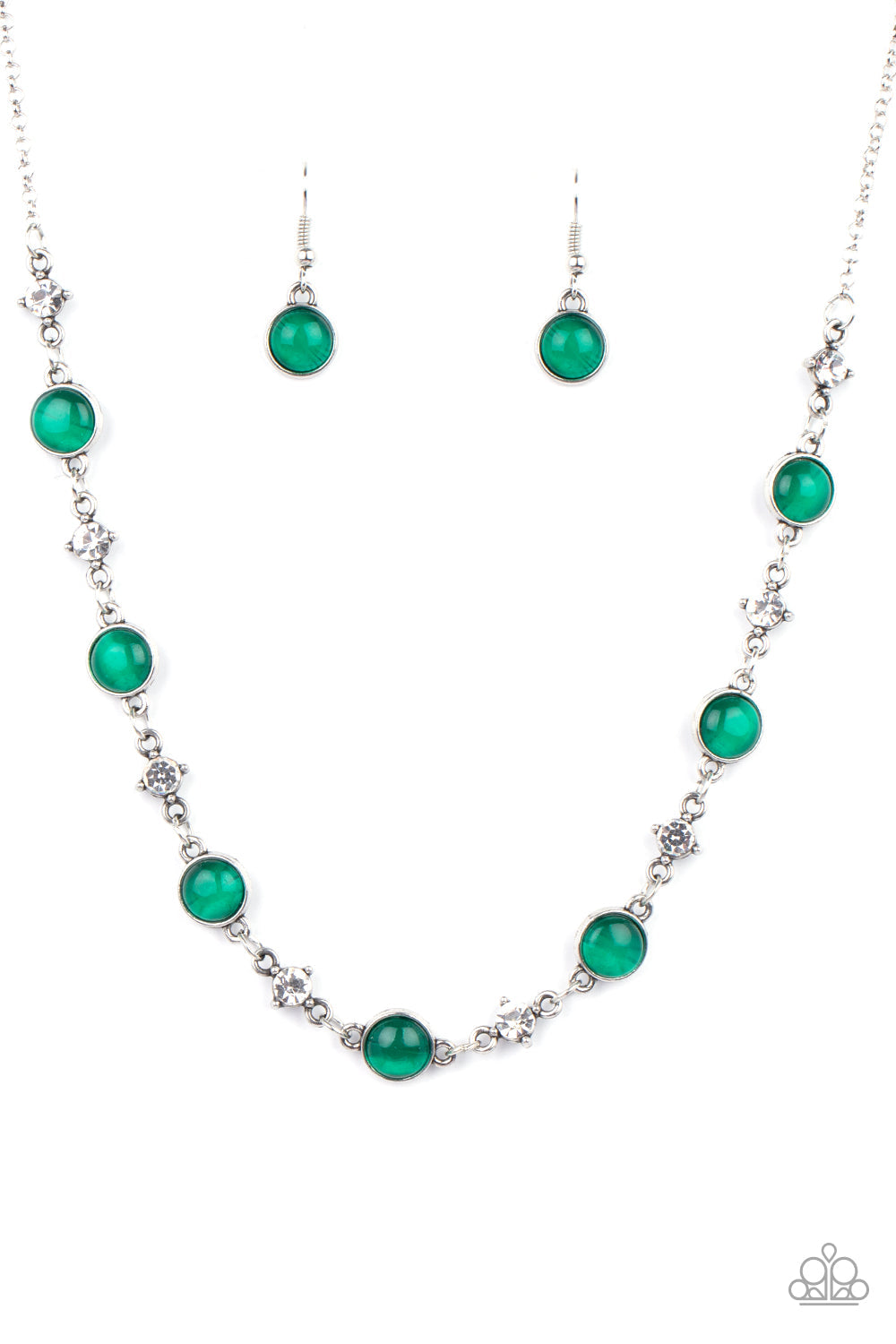 Paparazzi Inner Illumination - Green Necklace - Pusher P
