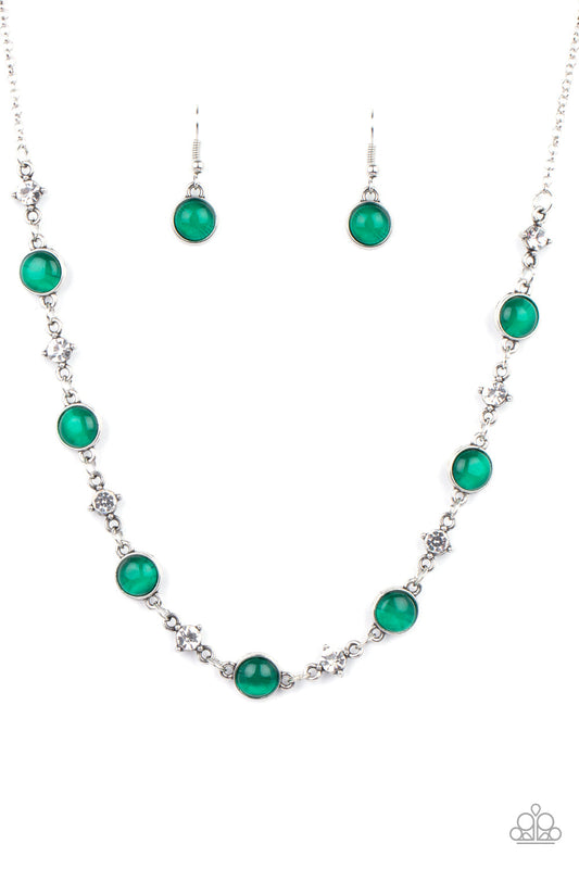 Paparazzi Inner Illumination - Green Necklace - Pusher P