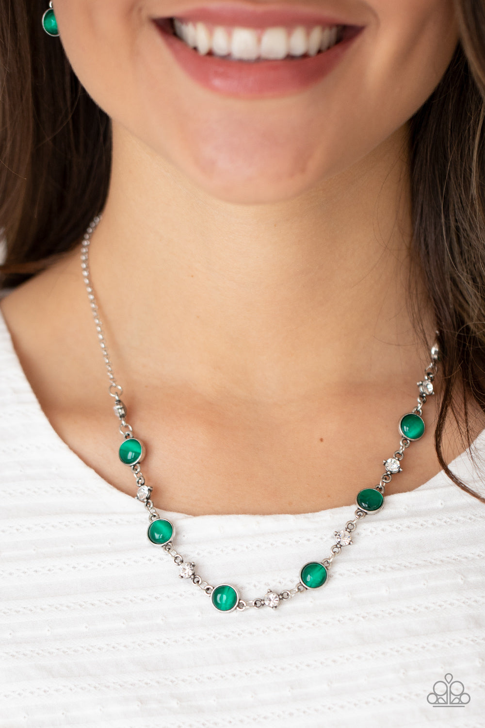 Paparazzi Inner Illumination - Green Necklace - Pusher P