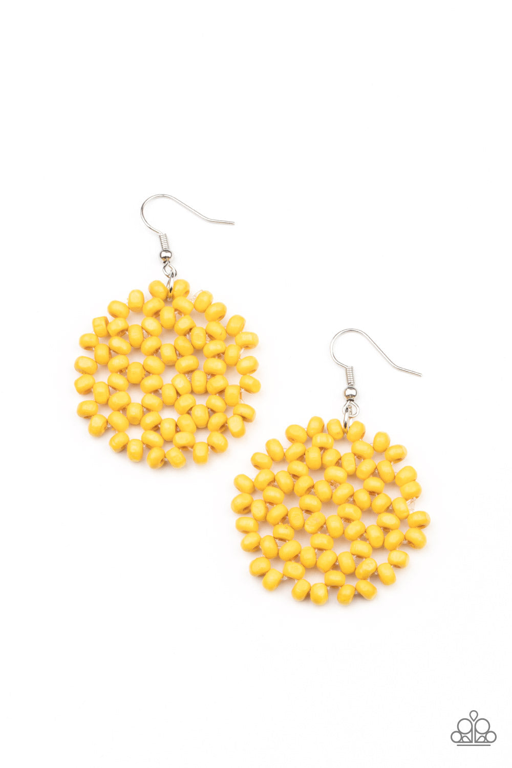 Paparazzi Summer Escapade - Yellow Earrings - Pusher P