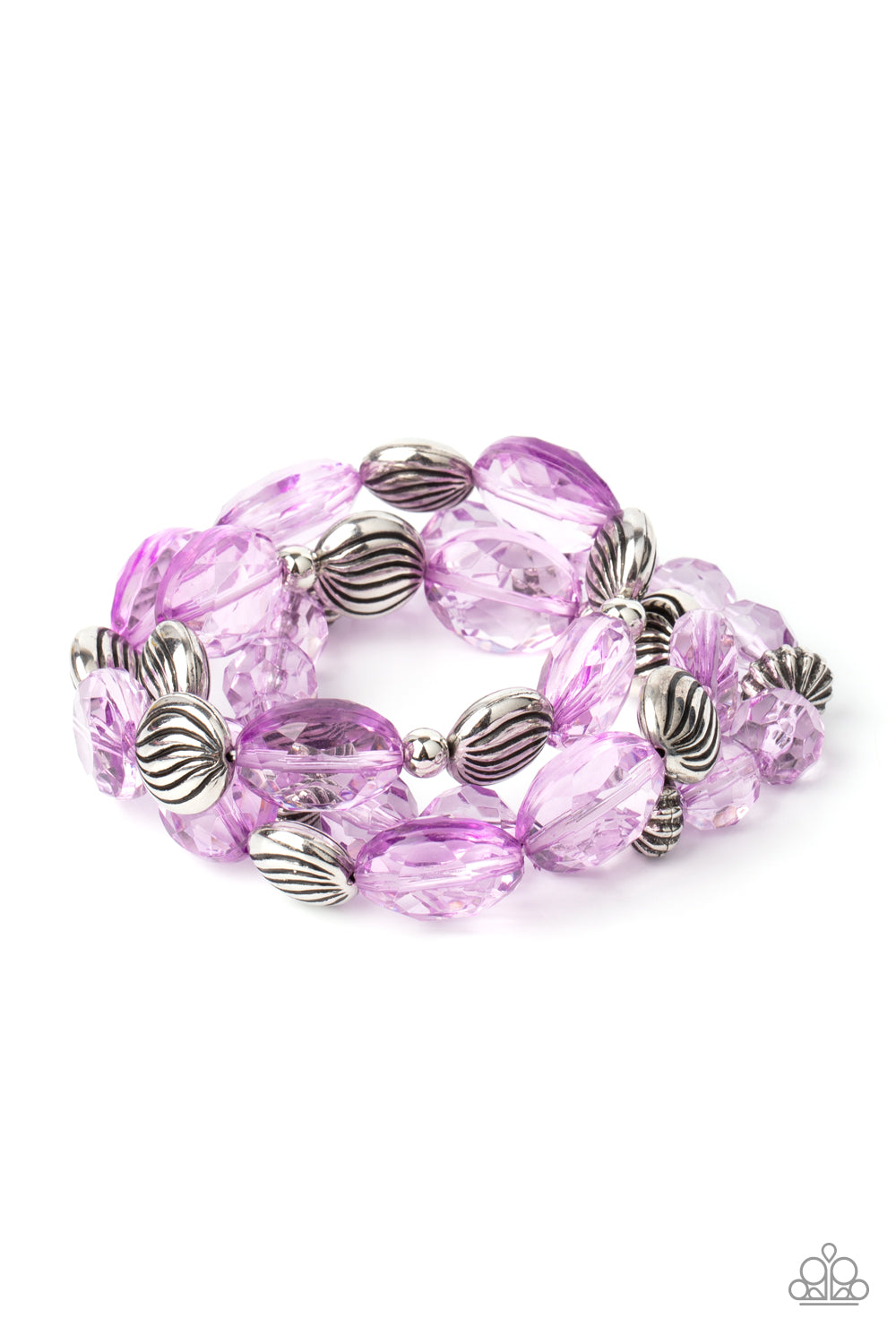 Paparazzi Crystal Charisma - Purple Bracelet - Pusher P