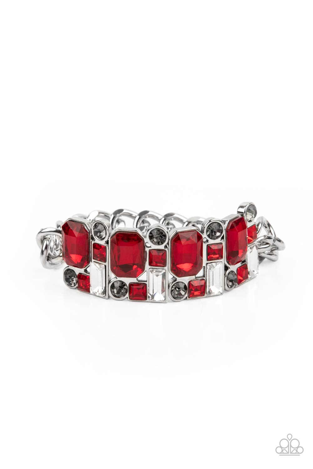 Paparazzi Urban Crest - Red Bracelet - Pusher P