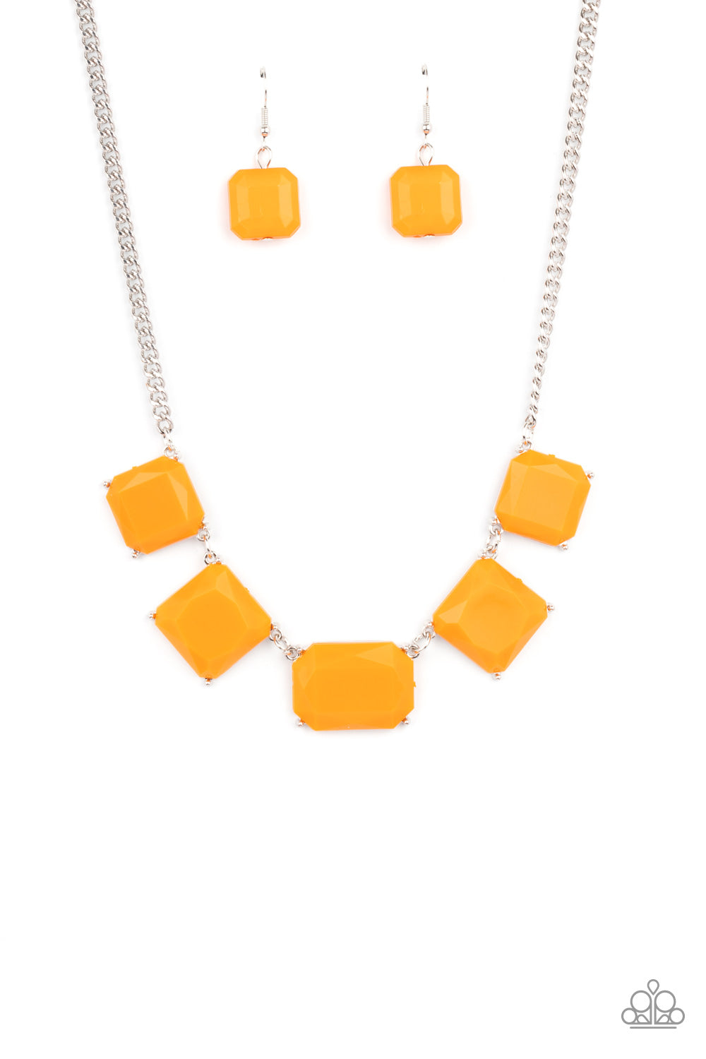 Paparazzi Instant Mood Booster - Orange Necklace - Pusher P