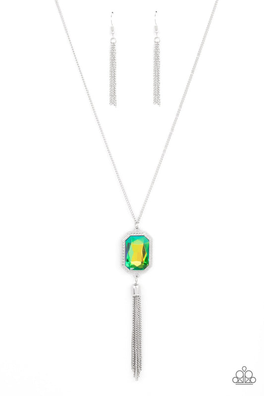 Paparazzi Blissed Out Opulence - Green Necklace - Pusher P