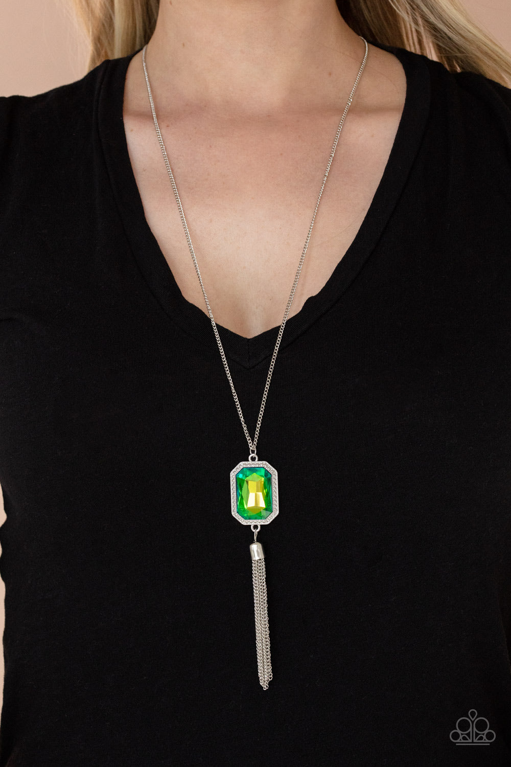 Paparazzi Blissed Out Opulence - Green Necklace - Pusher P