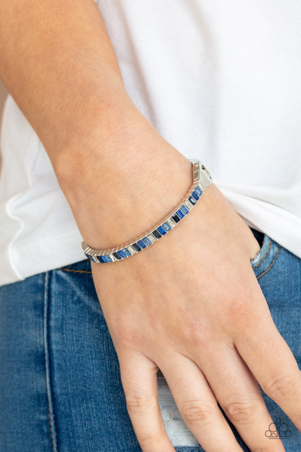 Paparazzi Toast to Twinkle - Blue Bracelet - Pusher P