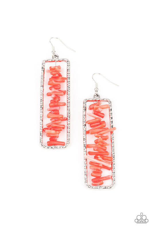 Paparazzi Don’t QUARRY, Be Happy - Red Earrings - Pusher P
