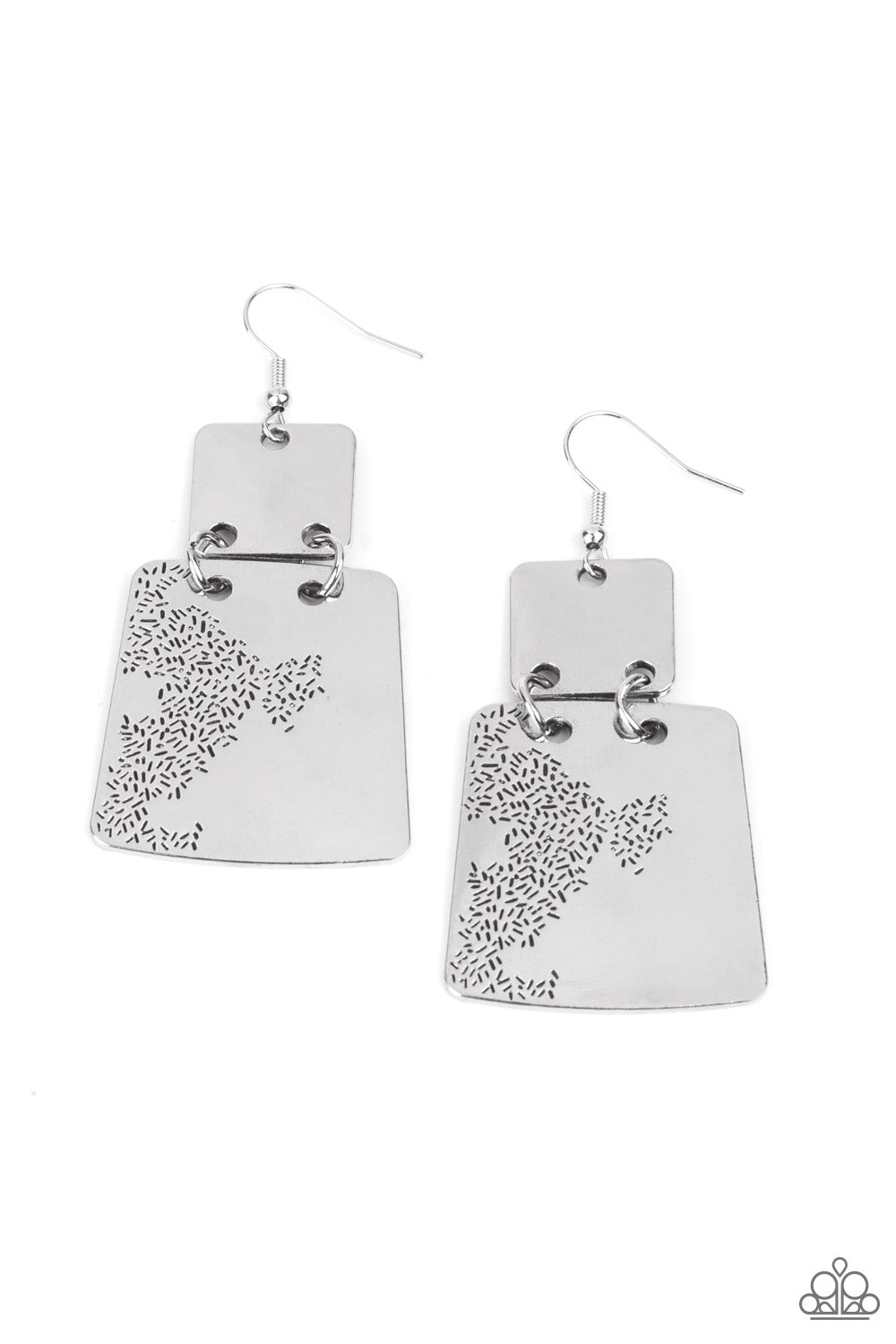 Paparazzi Tagging Along - Silver Earrings - Pusher P