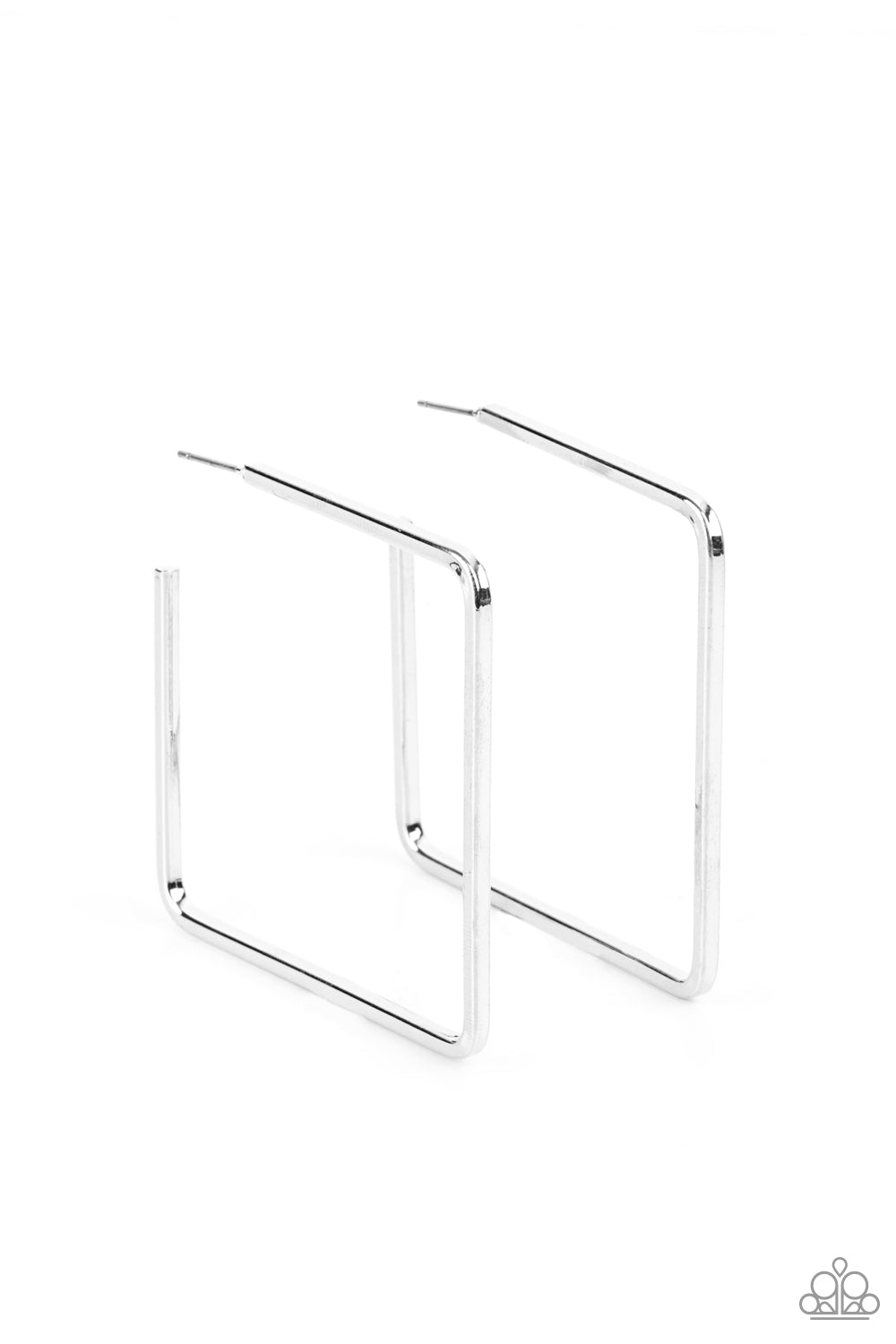 Paparazzi Material Girl Magic - Silver Earrings - Pusher P