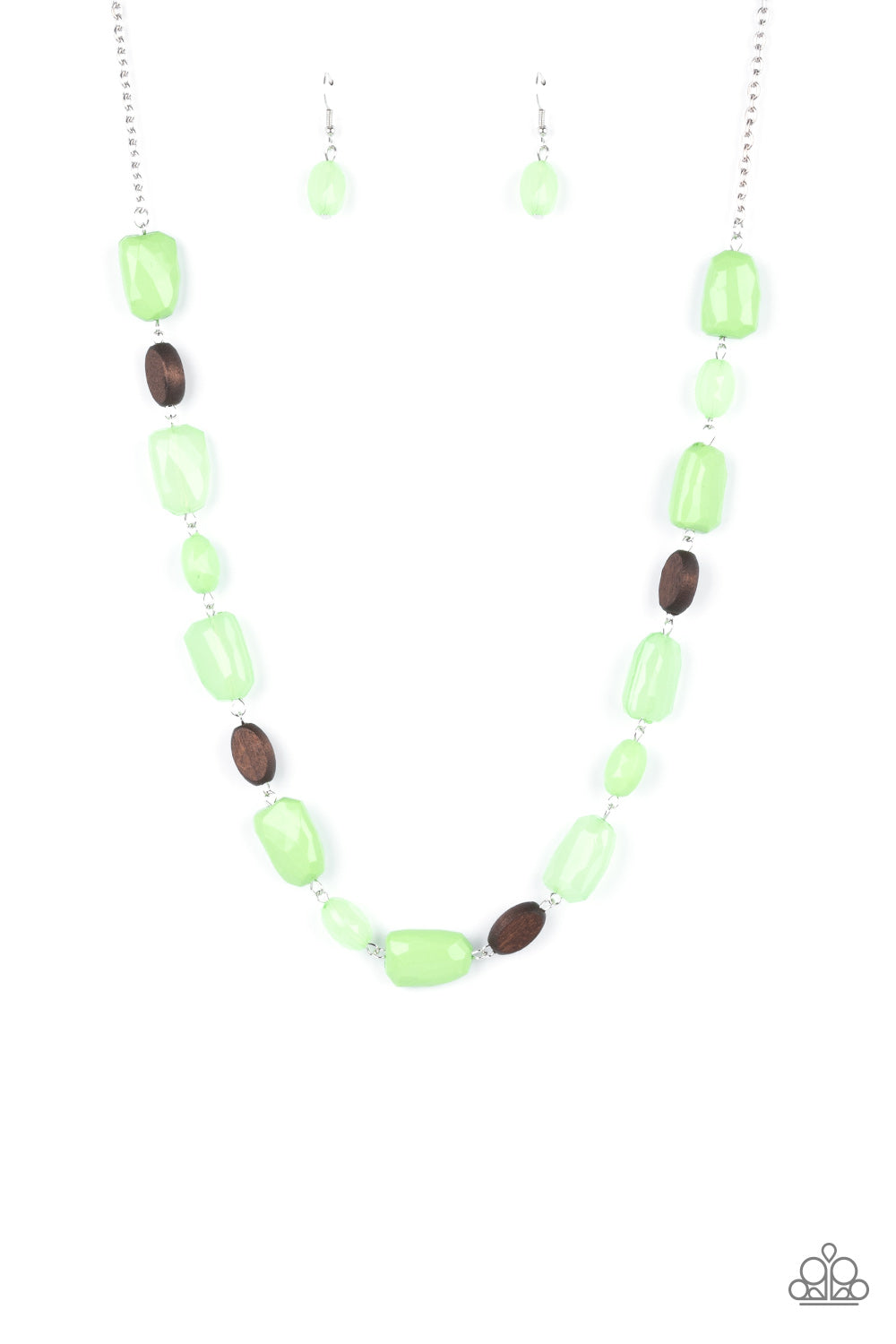 Paparazzi Meadow Escape - Green Necklace - Pusher P